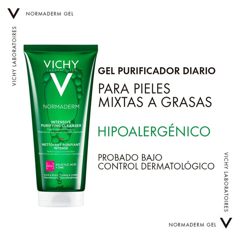 Vichy NORMADERM Gel de Limpieza Purificante 200 ml