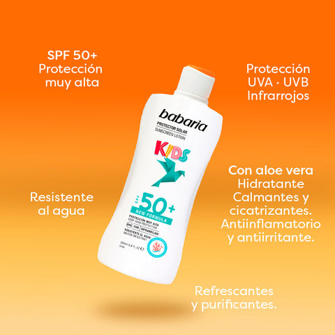Protector Solar Loción Kids SPF50 Babaria 200ml - Shopy Guatemala
