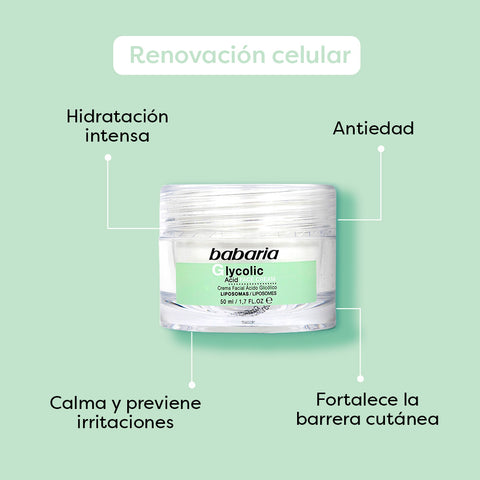 Crema Ácido Glicólico Babaria 50 ml