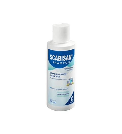 Scabisan Shampoo 110 ml para eliminar piojos y liendres | Shopy Guatemala