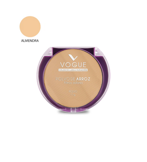 Polvo Compacto de Arroz Almendra Vogue