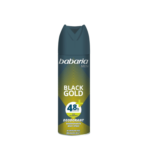Body Spray Babaria Black Gold para Caballero 200 ml
