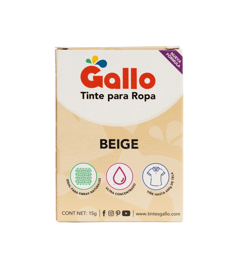 Tinte Gallo Beige de 15 gramos