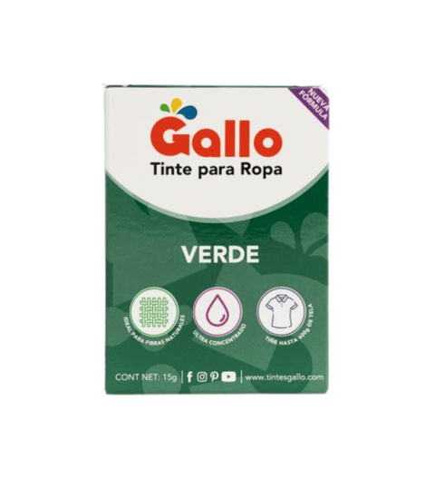 Tinte Gallo Verde de 15 gramos