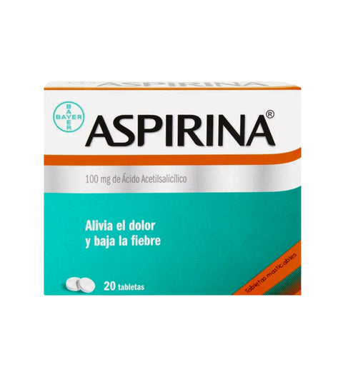 ASPIRINA Bayer 100 mg  20 Tabletas