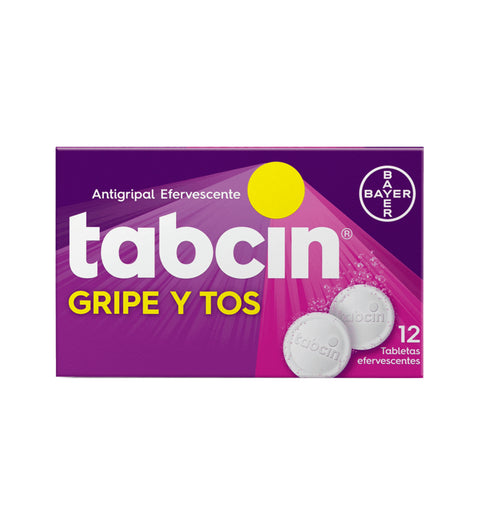 Tabcin Gripe y Tos 12 Tabletas Efervescente