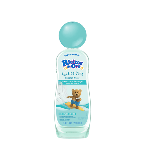 Shampoo Ricitos De Oro de Agua de Coco de 250 ml