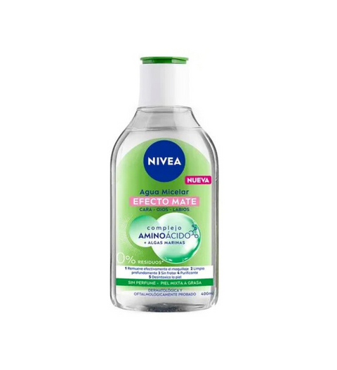 Agua Micelar Nivea Efecto Mate de 400 ml