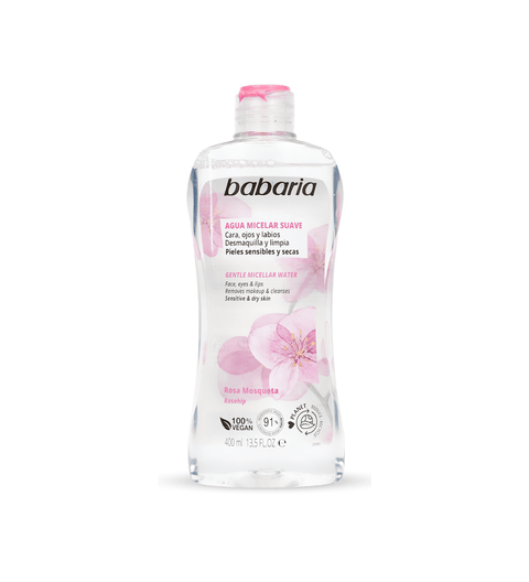 Agua Micelar Babaria Mosqueta Rosa 400 ml