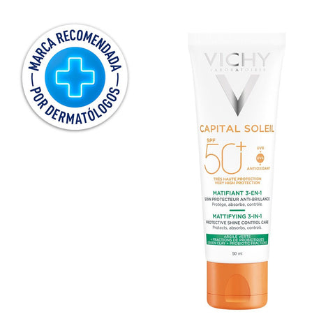 Vichy Capital Soleil Matificante 3 en 1 SPF50+ Antimanchas 50ml