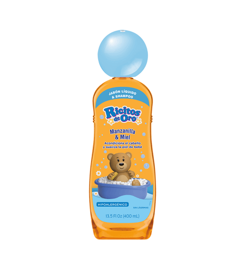 Shampoo & Shower Ricitos De Oro de 400 ml Manzanilla & Miel