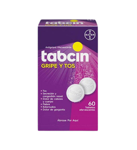 Tabcin Gripe y Tos 60 Tabletas Efervescente