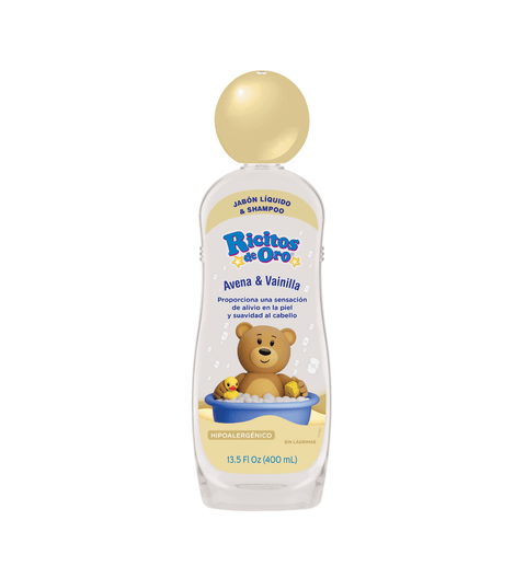 Shampoo & Shower Ricitos De Oro Avena & Vainilla de 400 ml