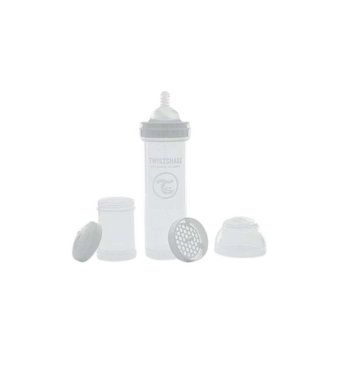 Biberón Anticólicos Blanco 260ml Twistshake