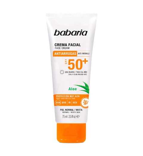 Protector Solar Babaria Antiarrugas SPF50 75 ml