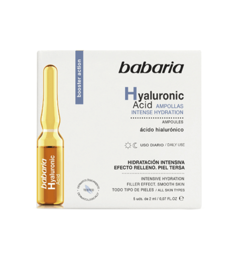 Ampolla Facial Ácido Hialurónico Babaria 5 unidades 2ml
