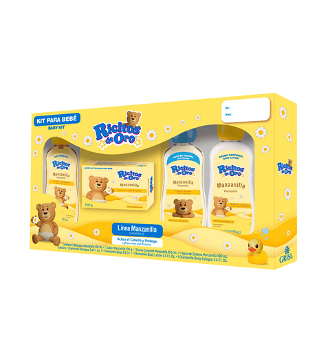 Mini Kit Ricitos De Oro Manzanilla 4 piezas