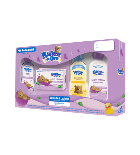 Mini Kit Ricitos De Oro Lavanda/Lechuga 4 piezas