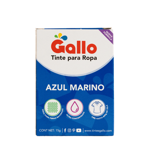 Tinte Gallo Azul Marino de 15 gramos