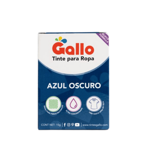 Tinte Gallo Azul Oscuro de 15 gramos