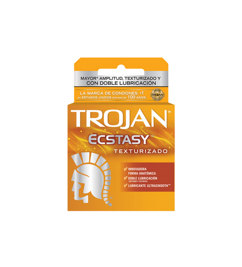 TROJAN Caja Condones Trojan Ectasy texturizado