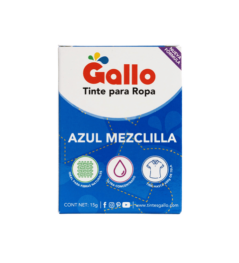Tinte Gallo Azul Mezclilla de 15 gramos