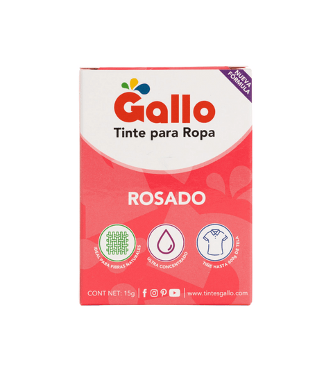 Tinte Gallo Rosado de 15 gramos