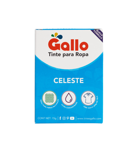 Tinte Gallo Celeste de 15 gramos